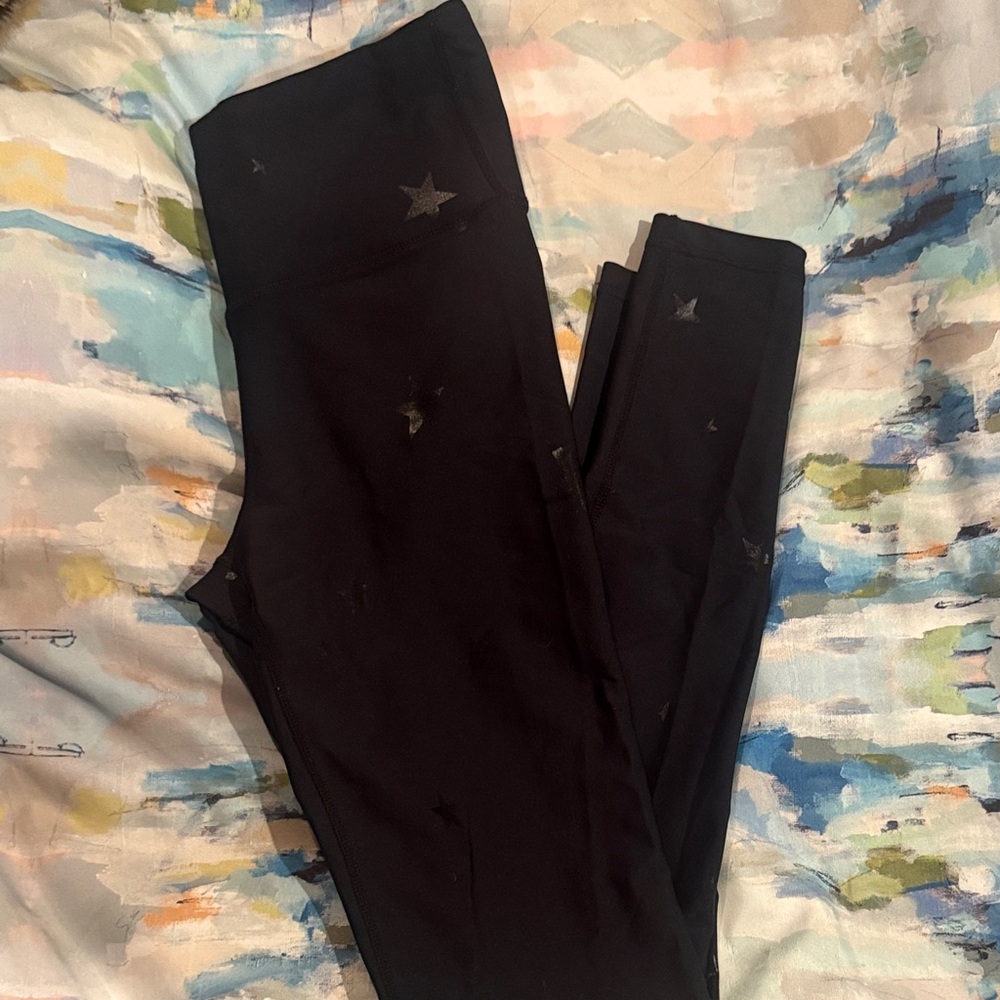 Mono B Black Leggings with Star Design